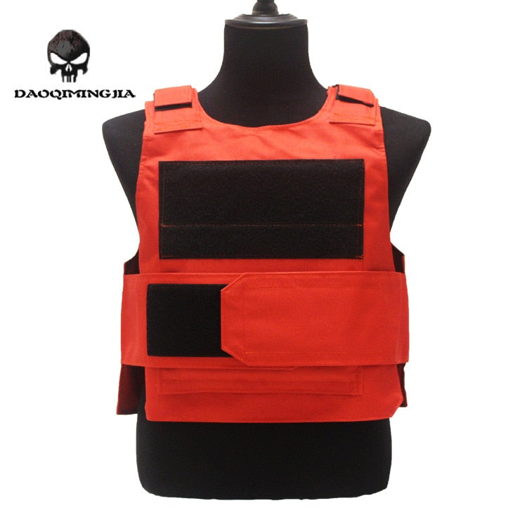 Security Guard Anti-Stab Tactical Vest with two Foam Plate Military Miniature Hunting Vests  adjustable shoulder straps