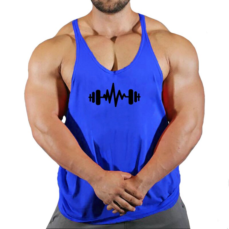 New Arrivals Bodybuilding stringer tank top man Cotton Gym sleeveless shirt men Fitness Vest Singlet sportswear workout tanktop