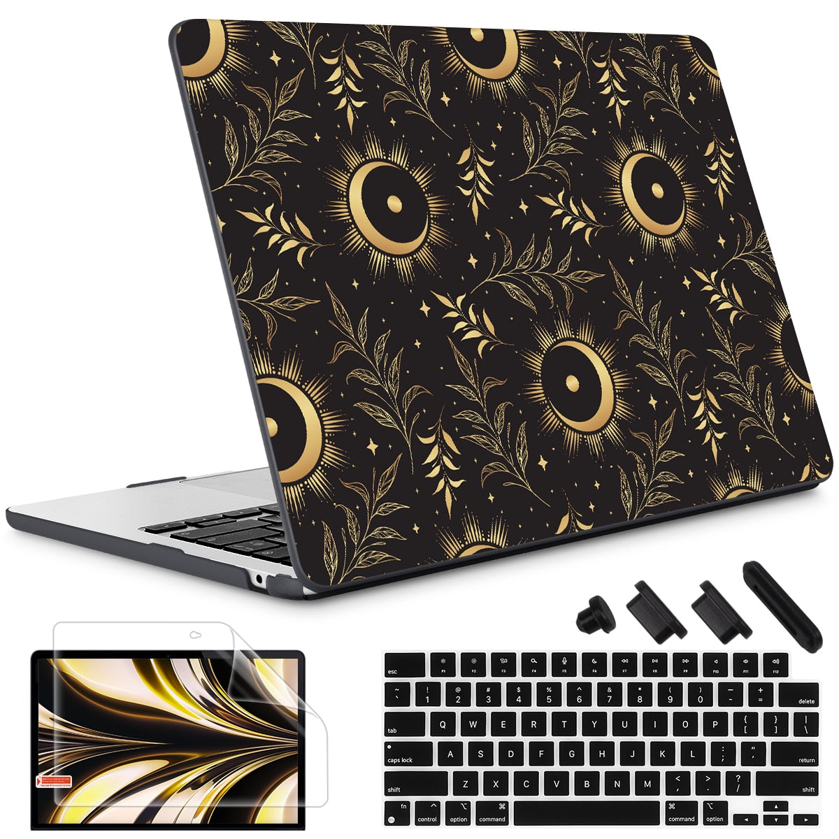 The Crown Cat Hard print case for MacBook Air Pro 13 14 16 M2 2022 2023 A2681 A2779 A2780 Retina 13.3 A1502 A2337 M1 2020 A2289