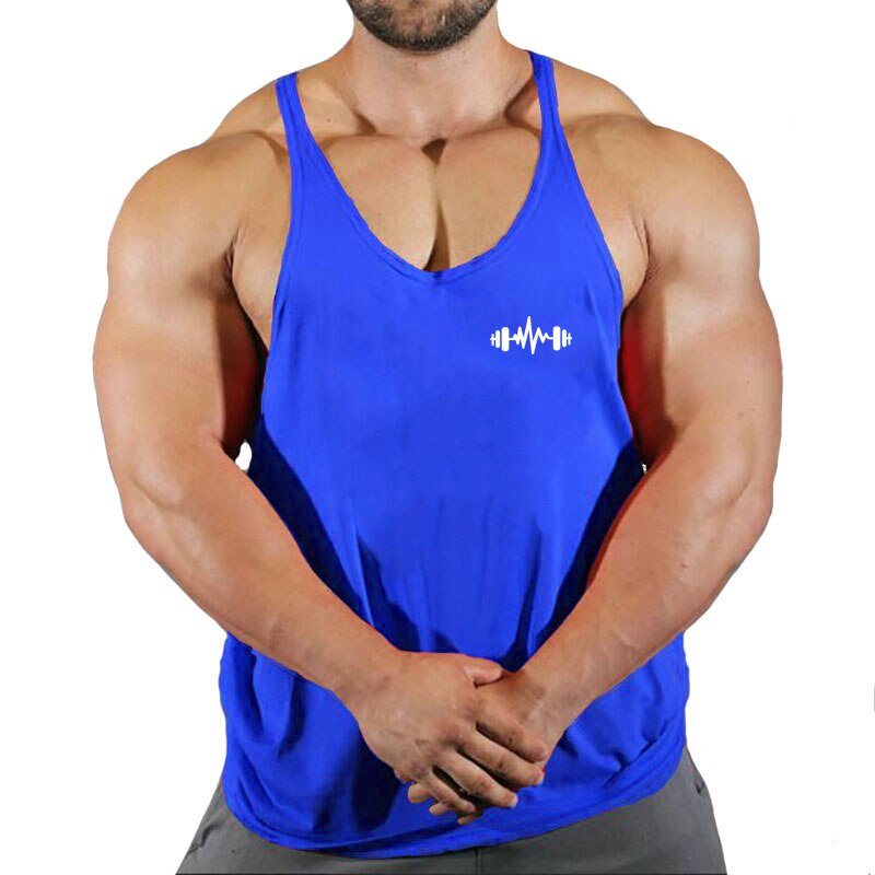 New Arrivals Bodybuilding stringer tank top man Cotton Gym sleeveless shirt men Fitness Vest Singlet sportswear workout tanktop