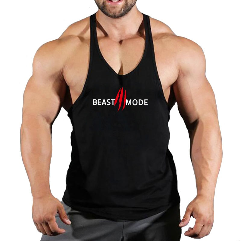 New Arrivals Bodybuilding stringer tank top man Cotton Gym sleeveless shirt men Fitness Vest Singlet sportswear workout tanktop