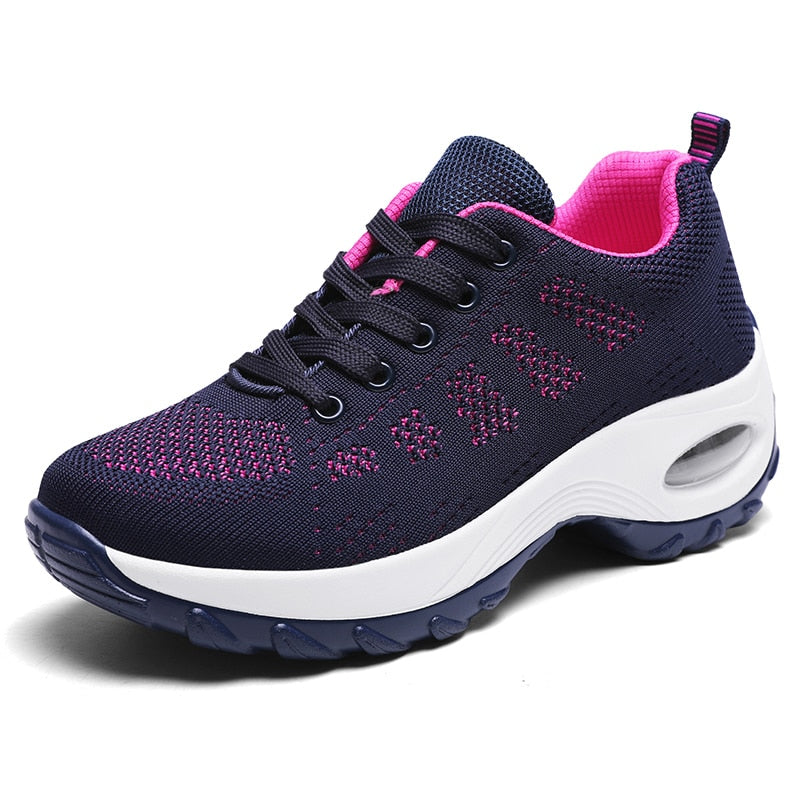 New Sneakers Women Shoes Mesh Breathable Flat Anti-Slip Woman Sneaker Outdoor Trainer Female Zapatos De Mujer Sport Shoe