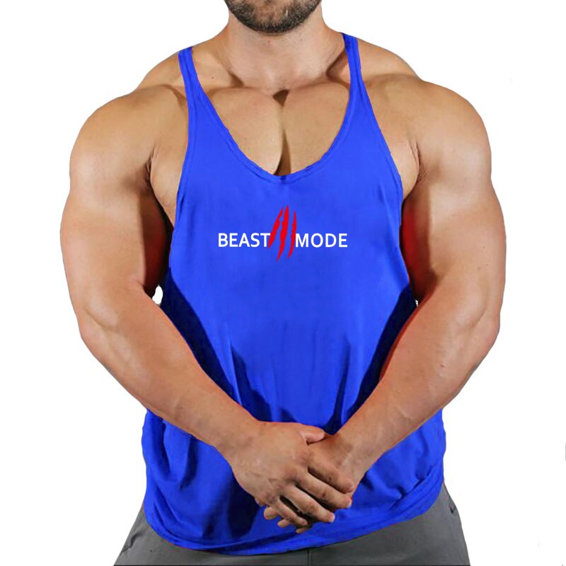 New Arrivals Bodybuilding stringer tank top man Cotton Gym sleeveless shirt men Fitness Vest Singlet sportswear workout tanktop