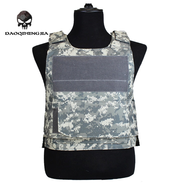 Security Guard Anti-Stab Tactical Vest with two Foam Plate Military Miniature Hunting Vests  adjustable shoulder straps