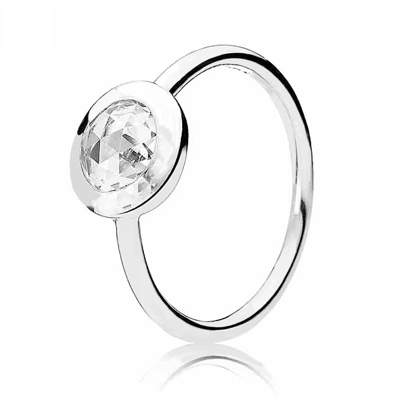 Wholesale 925 Silver Europe Signature Love Knot Radiant Teardrop Timeless Elegance Allure Heart clover Ring for Women Jewelry