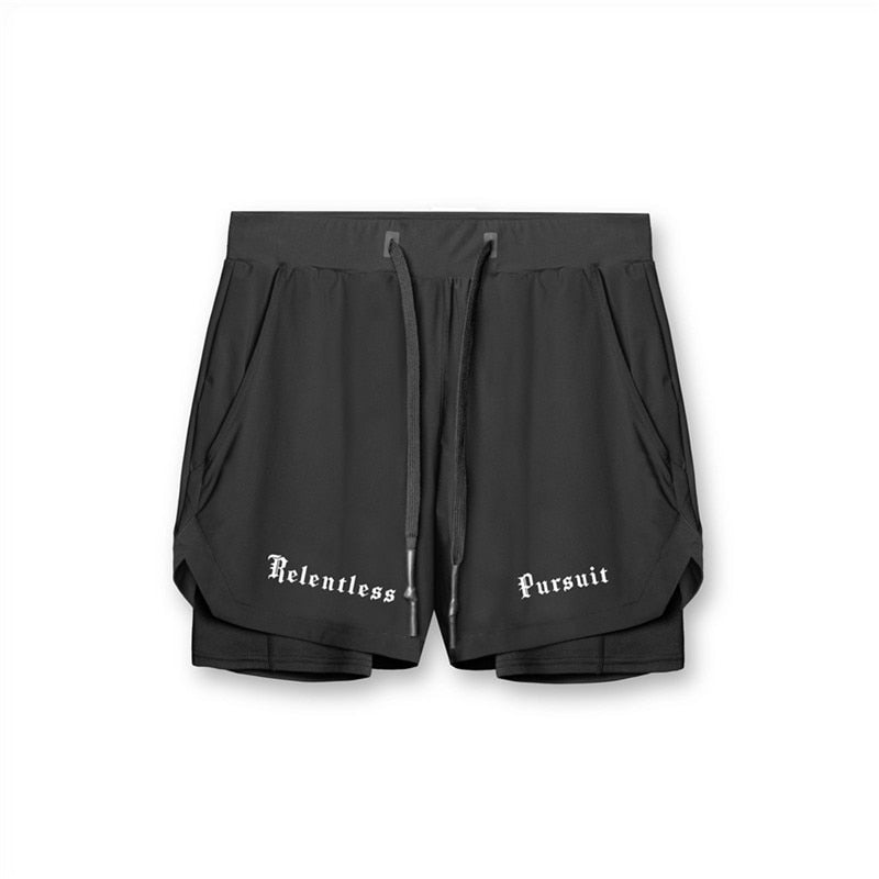 Multifunction Running Shorts Men 2 in 1 Sports Jogging Fitness Breathable Quick Dry Gym Training Sport Workout Short Pants