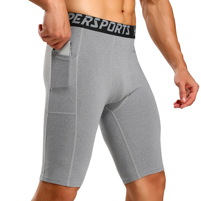 Compression Shorts Men Summer Sportswear Training Tights Gym Fitness Leggings Short Pants Sport Bottoms Running Shorts Men