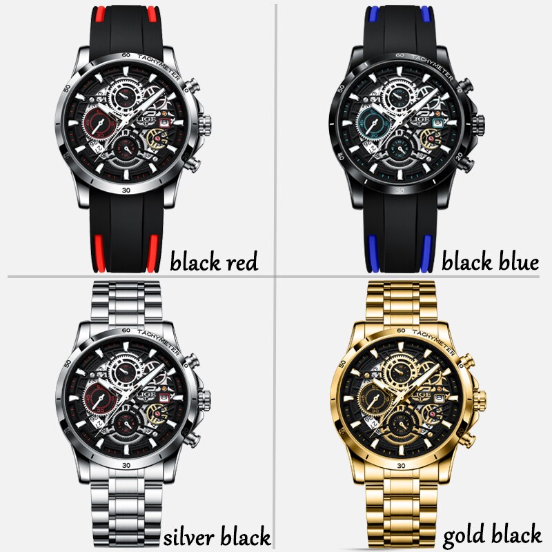 Men Watches Casual Luxury Sport Waterproof Quartz Watch Chronograph Military Watch Men Clock Man Relogio Masculino