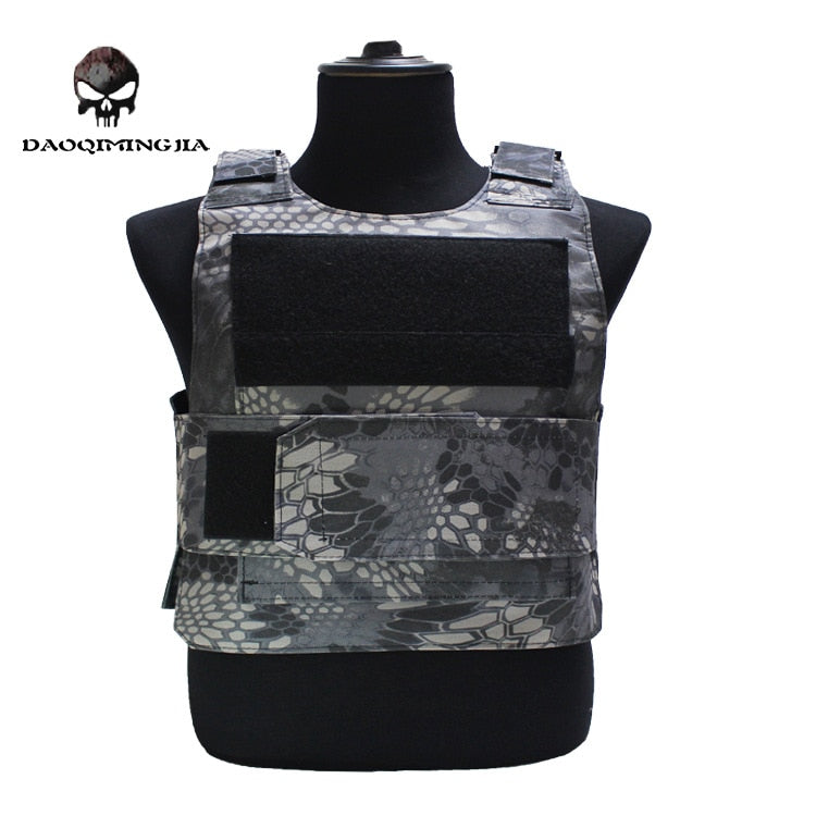 Security Guard Anti-Stab Tactical Vest with two Foam Plate Military Miniature Hunting Vests  adjustable shoulder straps