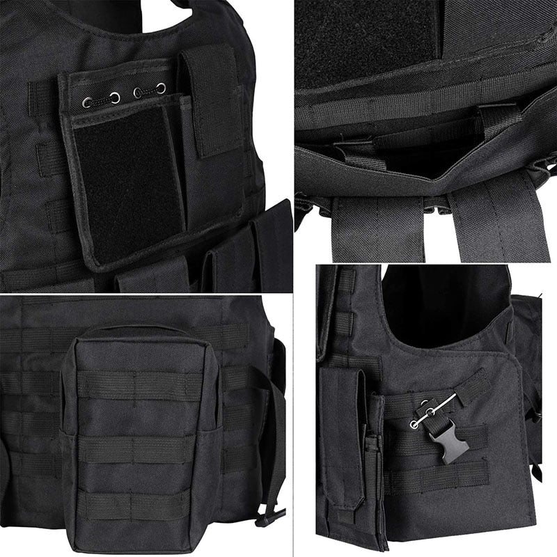 Outdoor Tactical Military Vest Field Army Suit Paintball Gaming Gilet Protective Equipment Hunting Molle Private Security Vest