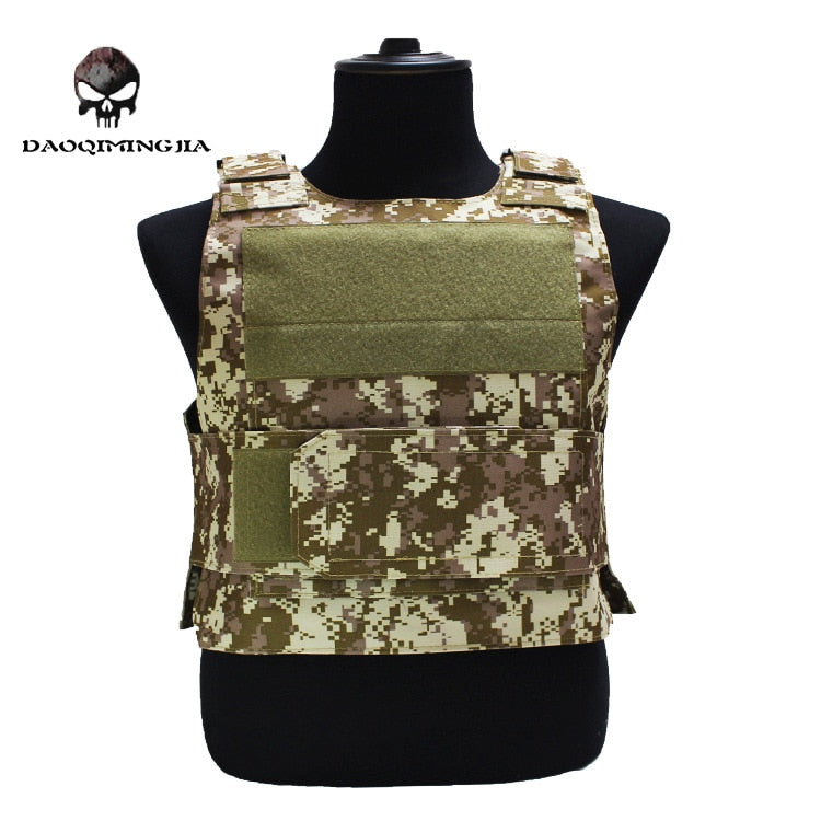 Security Guard Anti-Stab Tactical Vest with two Foam Plate Military Miniature Hunting Vests  adjustable shoulder straps