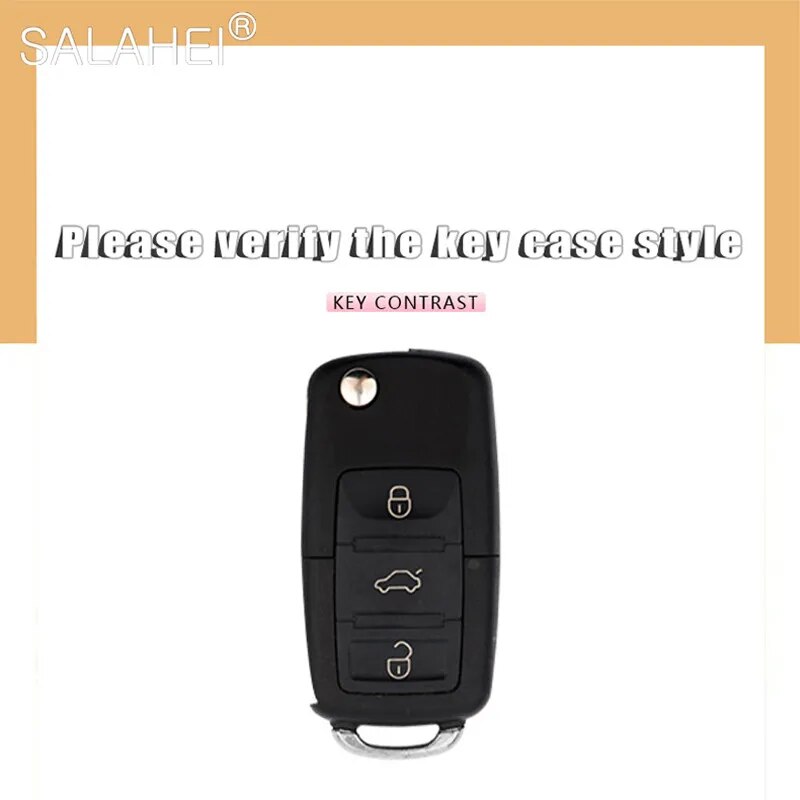 Car Key Case Cover Remote Keychain Holder For Volkswagen VW Bora Polo Tiguan Jetta Passat B5 B6 B7 Golf Beetle For Skoda Octavia