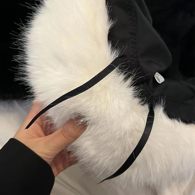 Fluffy Faux Fur Bucket Hats Women Rabbit Fur Warm Thick Plush Winter Hat Lady Fashion Luxury Panama Furry Fisherman Cap Y2k