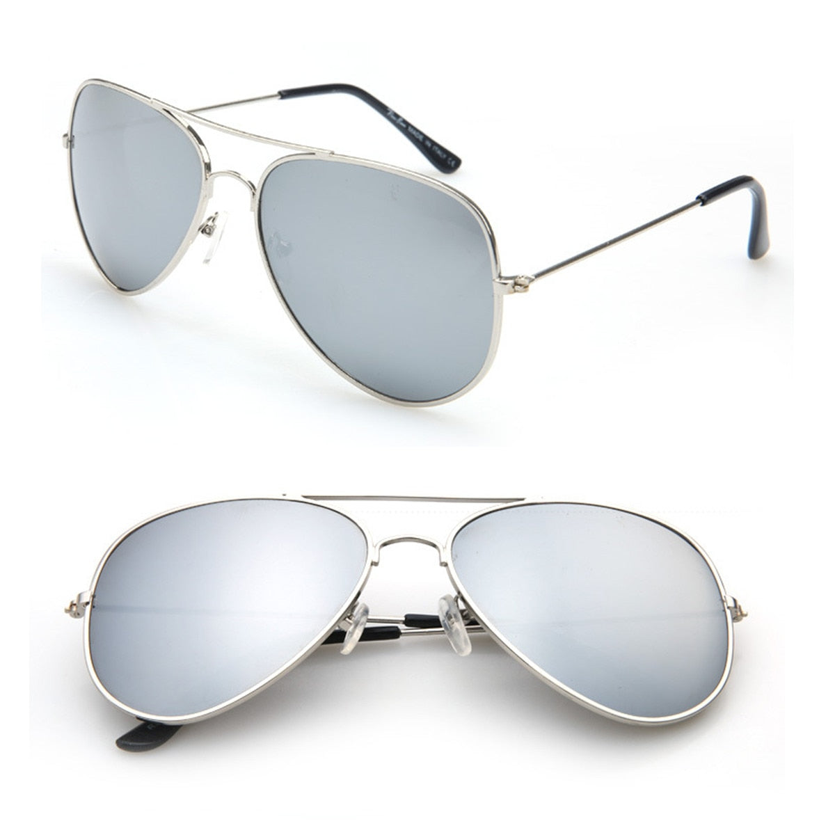 Fashion Pilot Sunglasses for Women Men 2023 Classic Eyewear Gradient Mirrored Blue Silver Gray Sun Glasses Sunglass