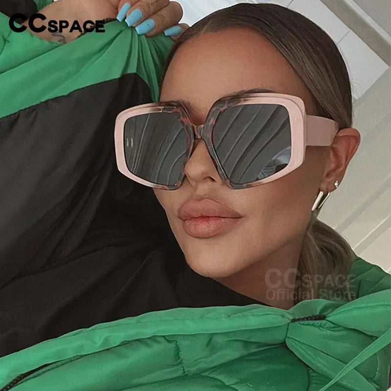 55494 Oversized Brand Sunglasses Women Vintage Big Frame Women Sun Glasses Fashion Goggle Shades for Men Gafas De Sol