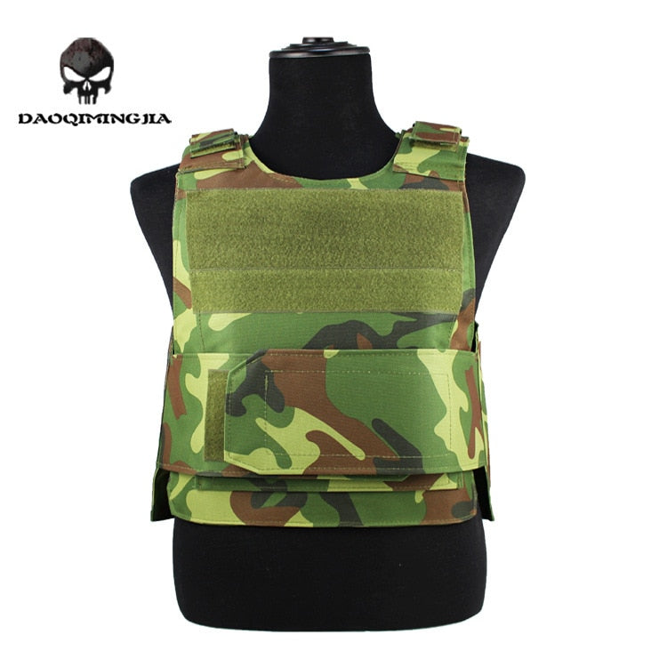 Security Guard Anti-Stab Tactical Vest with two Foam Plate Military Miniature Hunting Vests  adjustable shoulder straps