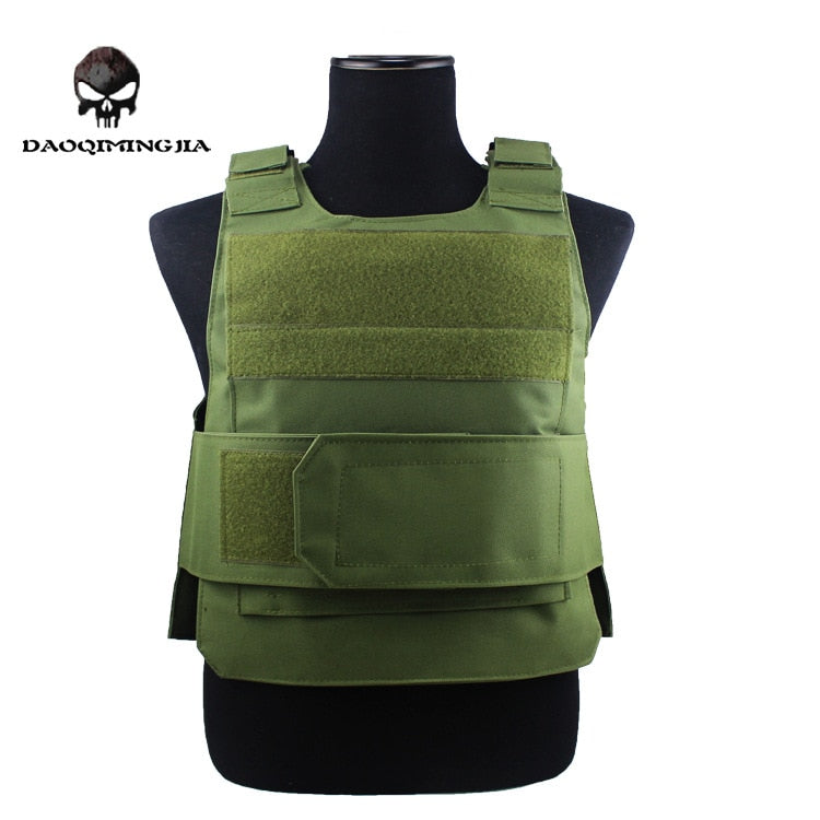 Security Guard Anti-Stab Tactical Vest with two Foam Plate Military Miniature Hunting Vests  adjustable shoulder straps