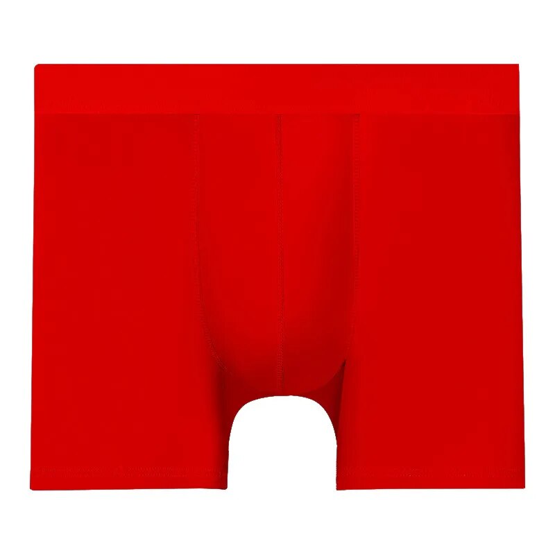 L-6XL Sexy Underwear Men Boxers Shorts Transparent Panties Man Solid Slim Ice Silk Pouch Long Leg Underpants Cueca Calzoncillo