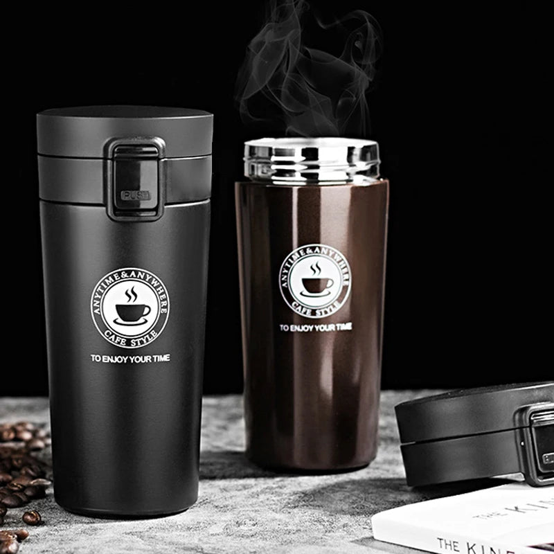 380ml Thermos Coffee Mug 304 Stainless Steel Thermos Bottle Vacuum Flask Insulated Cup Thermal Water Bottle For Outdoor Travel