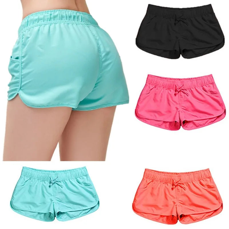 Summer Women Marathon Running Shorts Training Fitness Run YOGA Sports Shorts For Women Gym Shorts  Size