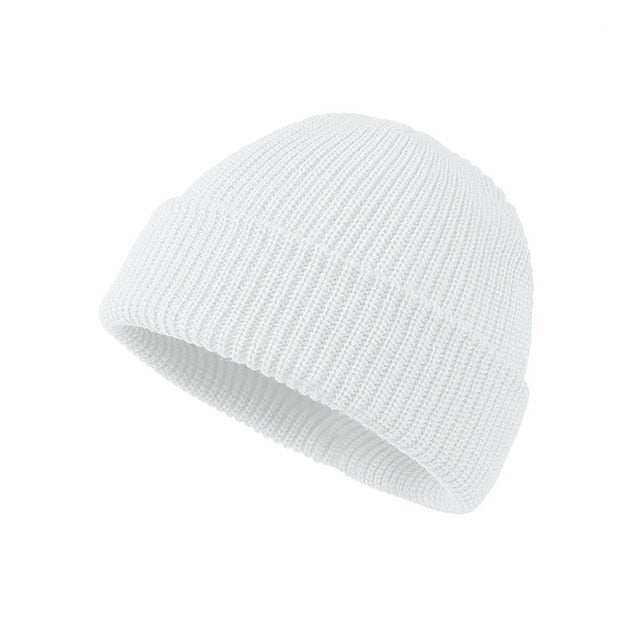 Rimiut Knitted Hat for Men & Women Caps Wool Fashion Simple Warm Skullies Beanies Solid Autumn Winter Beanie Cap Trendy Style