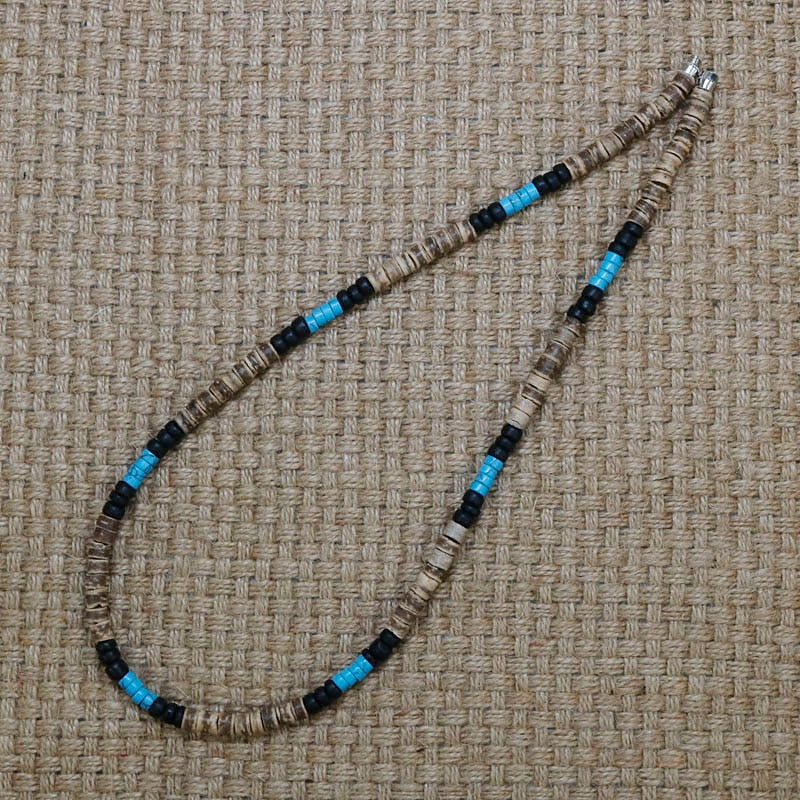 Summer Beach Bohemia Surfer Necklace For Men Simple Geometric Tribal Ethnic Coconut Shell Beaded Necklace Men Jewelry