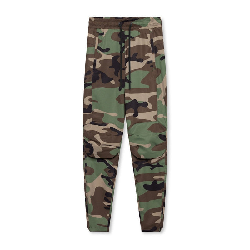 Men's Stretch Quick Dry Slim Slacks - Fashionable Camouflage Sports Pants for Gym Comfort, Fitness Training, and Workout