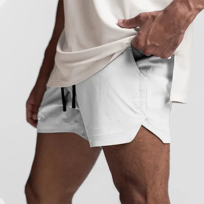 Summer New Gym Jogging Exercise Shorts Men Sports Fitness Single layer woven Quick-drying Men Training outdoors Running Shorts