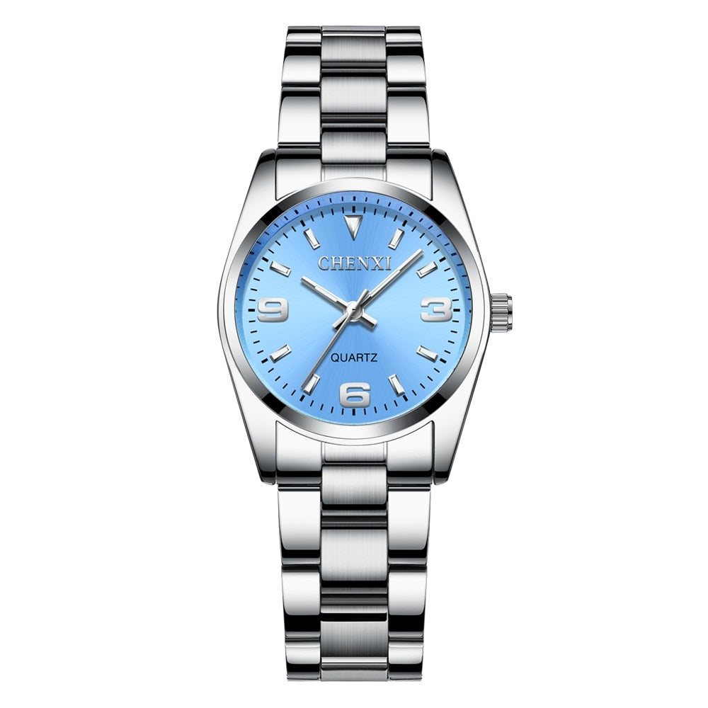 CHENXI Lady Rhinestone Fashion Watch - Women's Quartz Wristwatch, a Stylish and Elegant Timepiece for Female Dressing.