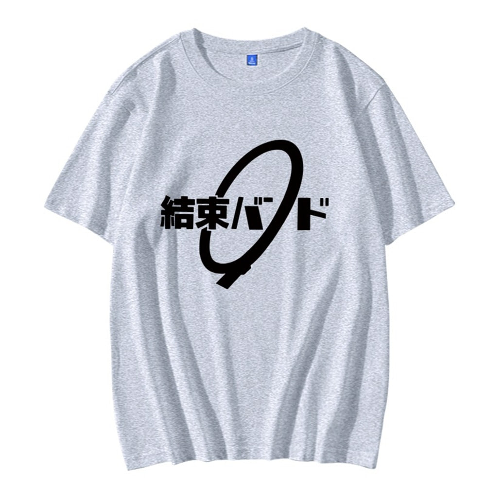Unisex Anime Cos BOCCHI THE ROCK! Hitori Gotoh Ijichi Nijika Cotton Casual Short T-Shirt Tee Tshirt
