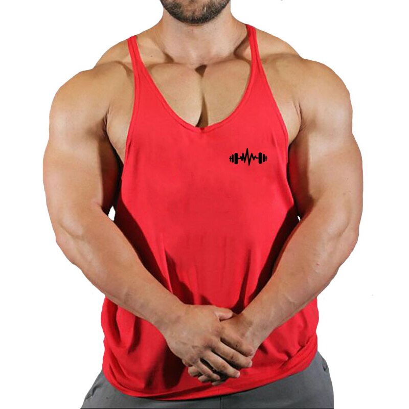 New Arrivals Bodybuilding stringer tank top man Cotton Gym sleeveless shirt men Fitness Vest Singlet sportswear workout tanktop