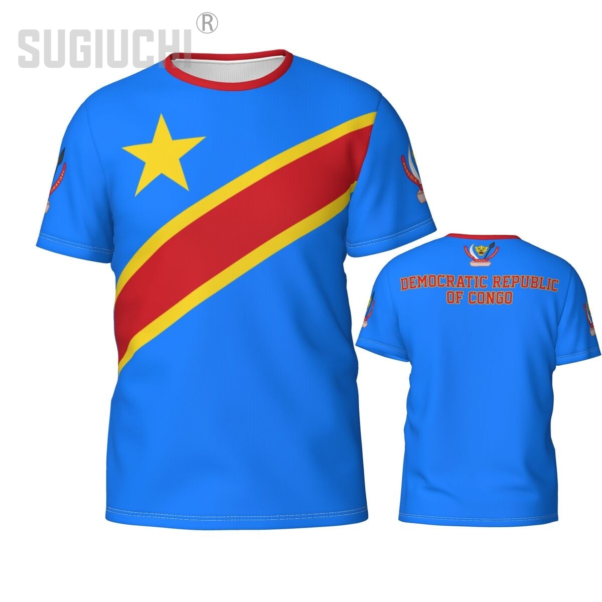 Custom Name Number Democratic Republic Of Congo Flag Emblem 3D T-shirts For Men Women Tees jersey Soccer Football Fans Gift