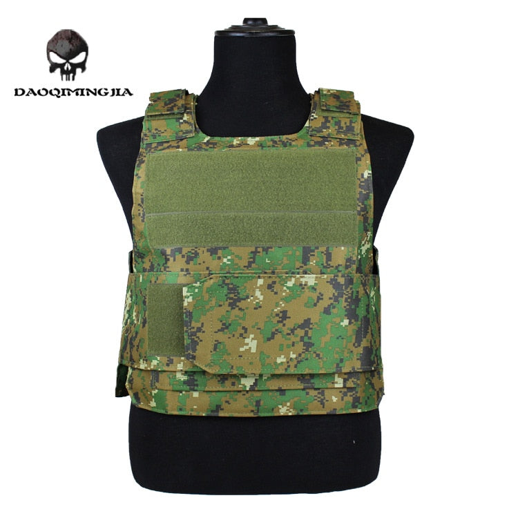 Security Guard Anti-Stab Tactical Vest with two Foam Plate Military Miniature Hunting Vests  adjustable shoulder straps