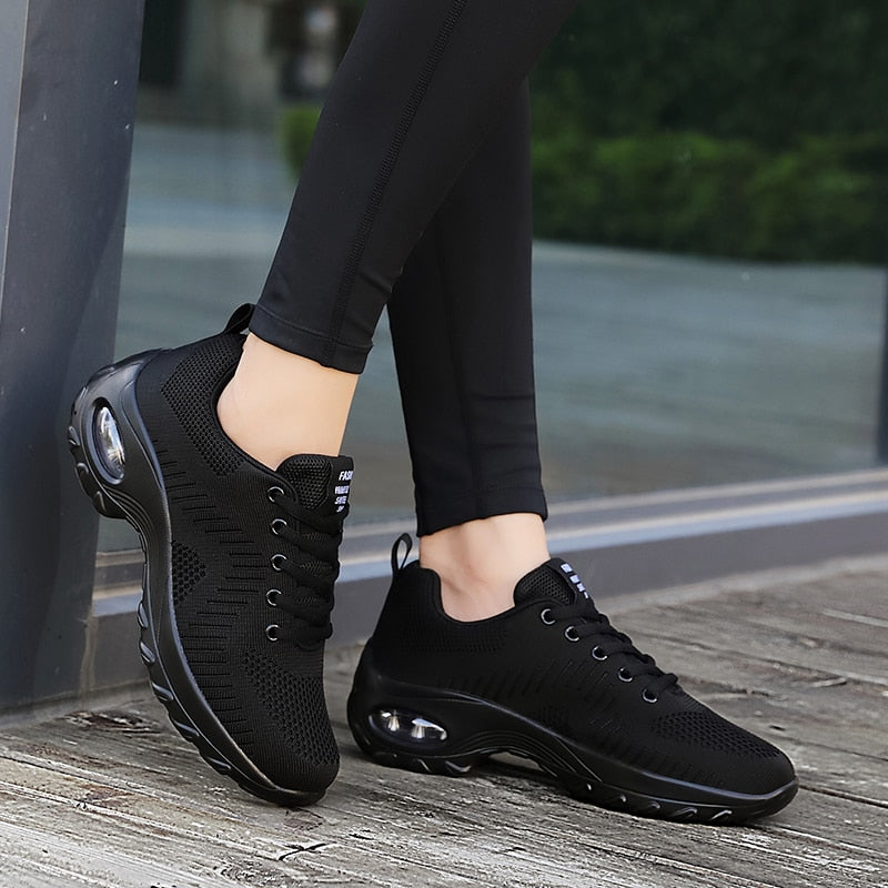 New Sneakers Women Shoes Mesh Breathable Flat Anti-Slip Woman Sneaker Outdoor Trainer Female Zapatos De Mujer Sport Shoe