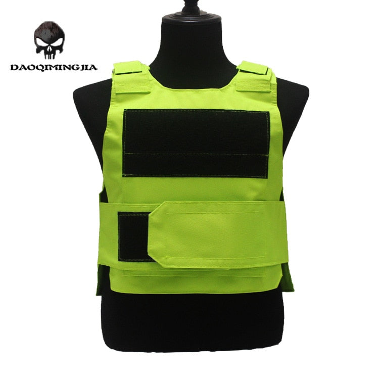 Security Guard Anti-Stab Tactical Vest with two Foam Plate Military Miniature Hunting Vests  adjustable shoulder straps