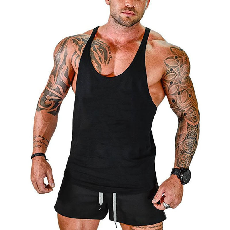 No Pain No Gain Gym Tank Top Men Fitness Clothing Man Bodybuilding Tank Tops Summer Gym Clothing for Male Sleeveless Vest Shirt