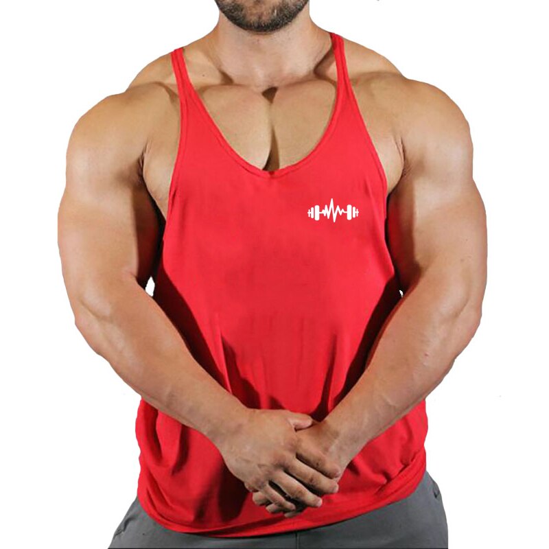 New Arrivals Bodybuilding stringer tank top man Cotton Gym sleeveless shirt men Fitness Vest Singlet sportswear workout tanktop