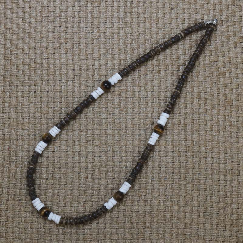 Summer Beach Bohemia Surfer Necklace For Men Simple Geometric Tribal Ethnic Coconut Shell Beaded Necklace Men Jewelry