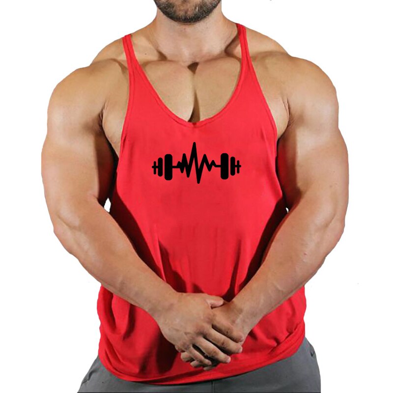 New Arrivals Bodybuilding stringer tank top man Cotton Gym sleeveless shirt men Fitness Vest Singlet sportswear workout tanktop