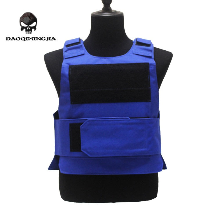 Security Guard Anti-Stab Tactical Vest with two Foam Plate Military Miniature Hunting Vests  adjustable shoulder straps