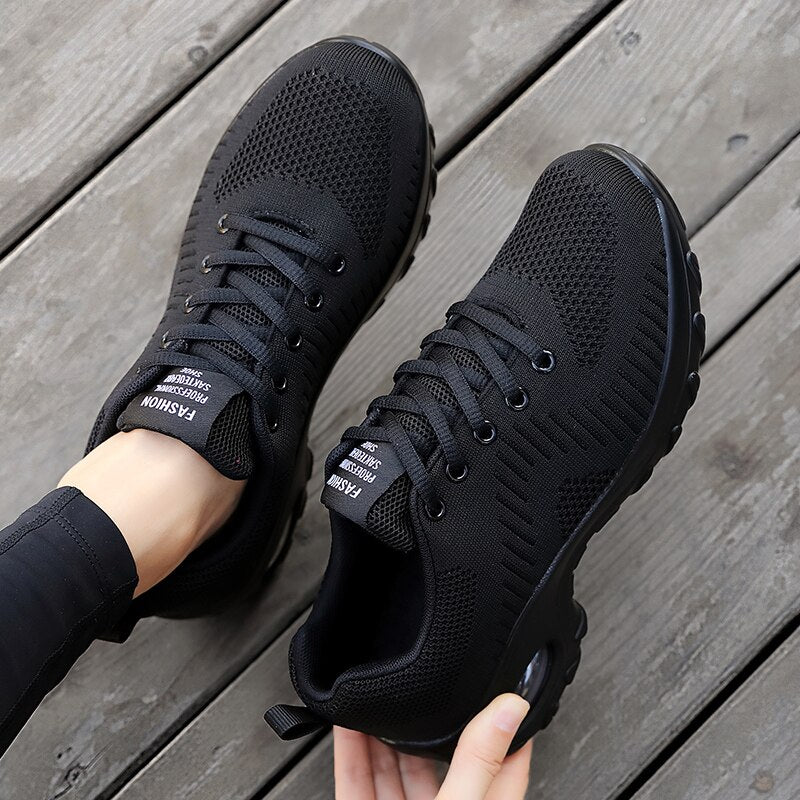 New Sneakers Women Shoes Mesh Breathable Flat Anti-Slip Woman Sneaker Outdoor Trainer Female Zapatos De Mujer Sport Shoe