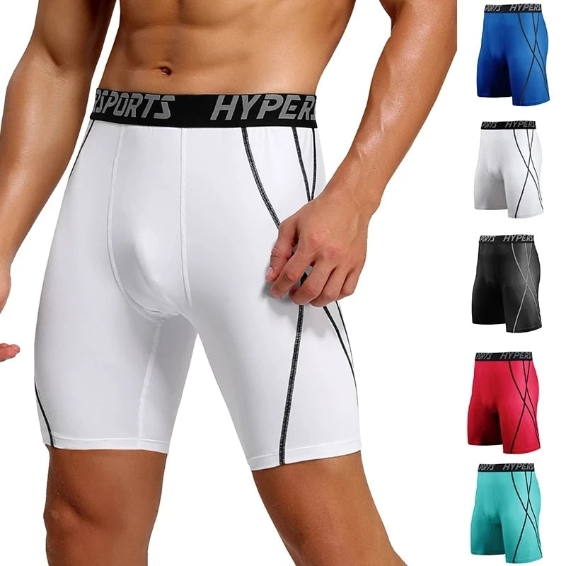 Compression Shorts Men Summer Sportswear Training Tights Gym Fitness Leggings Short Pants Sport Bottoms Running Shorts Men