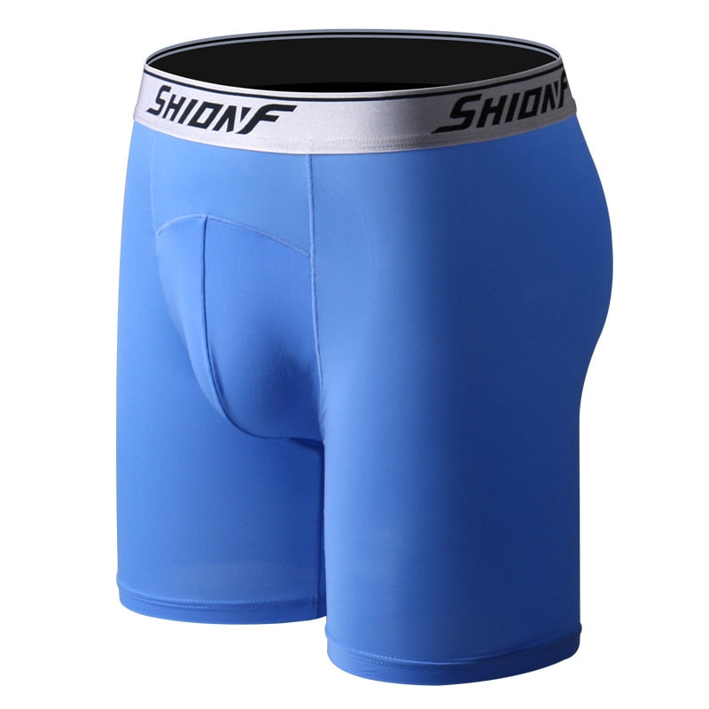 Summer Plus Size XL-9XL Thin Men&#39;s Boxers Breathable Cold Long Boxer for Men Soft U-convex Mens Underwear Men Boxershorts