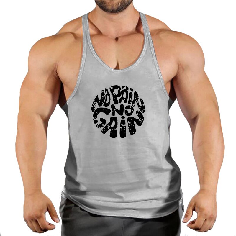 New Arrivals Bodybuilding stringer tank top Gym sleeveless shirt men Fitness Vest Singlet sportswear workout tanktop