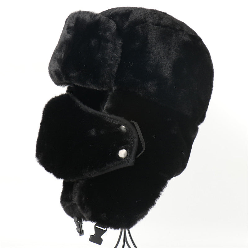 Ushanka Men And Women Imitation Rabbit Fur Outdoor Earmuffs Hat