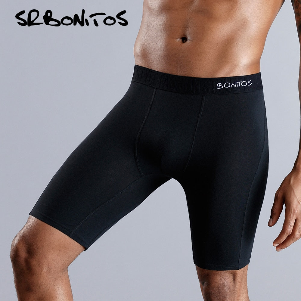 Long Men Boxer Underwear Men Underware Boxer Shorts Mens Cotton Long Leg Boxers Underpants for Brand Quality Sexy Pouch Panties