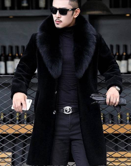 Winter Mens Designer Jackets Hombres Warm Windbreaker Long Wool Blends Outerwears Coats Black Thicken Coat M-6XL