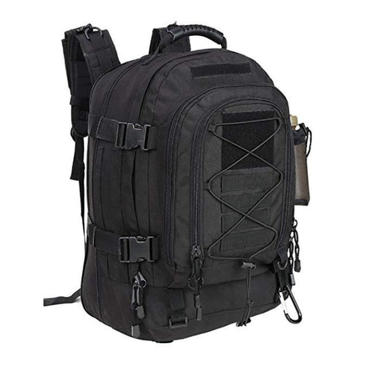 60L/25L Tactical Backpack for Men - Waterproof Black Military Backpacks, Ideal for Travel, Hiking, Camping, Trekking, and Outdoor Exploration, Equipped with Men's Notebook Compartment.