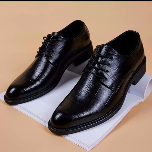Men Wedding Leather Business Men&#39;s Dress Pointed Casual Youth British Style Inner Heightening Spring 2022 New Arrivals Shoes