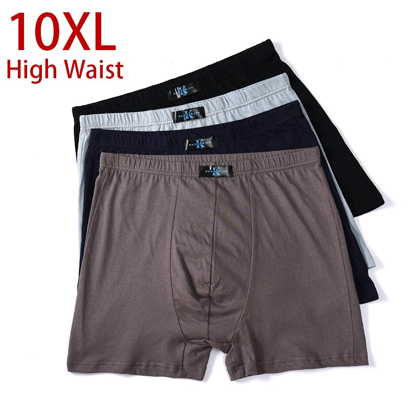 13XL-XL Plus  Men Underwear Male boxer  Solid Panties Shorts Men&#39;s Cotton Underpants Breathable Intimate Man boxers Large Size